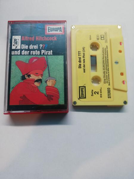 Die Drei Fragezeichen Folge 34 und der rote Pirat 5-fach Silber geschraubt Gelb mit Gelben Aufkleber 515934.2 Europa