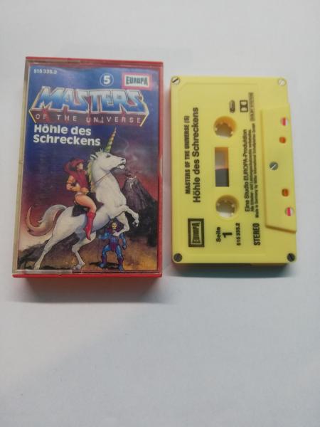 Masters of the Universe Folge 5 Höhle des Schreckens 5-fach Silber geschraubt Gelb 515335.2 Europa Cover von innen beschrieben