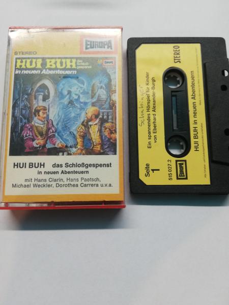Hui Buh Folge 2 in neuen Abenteuern Schwarz mit Beigen Aufkleber 515027.2 Europa Kassette beschrieben