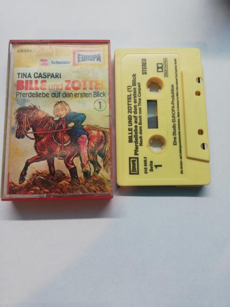 Bille und Zottel Folge 1 Pferdeliebe auf den ersten Blick Gelb 515666.1 Europa Abriss Frontcover, Fleck Innencover