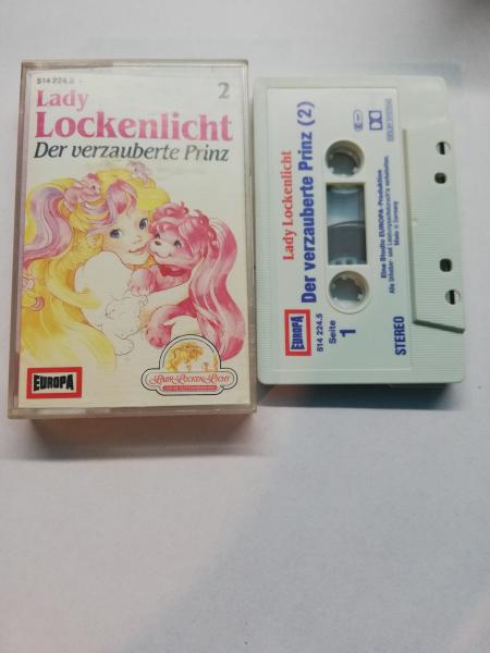 Lady Lockenlicht Folge 2 Der verzauberte Prinz Weiß mit Blau Roten Druck 514224.5 Europa Innencover leicht bemalt