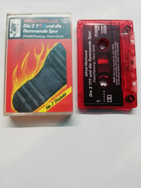 Die Drei Fragezeichen Folge 7 und die flammende Spur Dialektfassung Hans Gmür Rot Transparent 77647 Tudor
