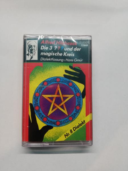 Die Drei Fragezeichen Folge 8 und der magische Kreis Dialektfassung Hans Gmür Rot-Transparent 77648 Tudor originalverpackt