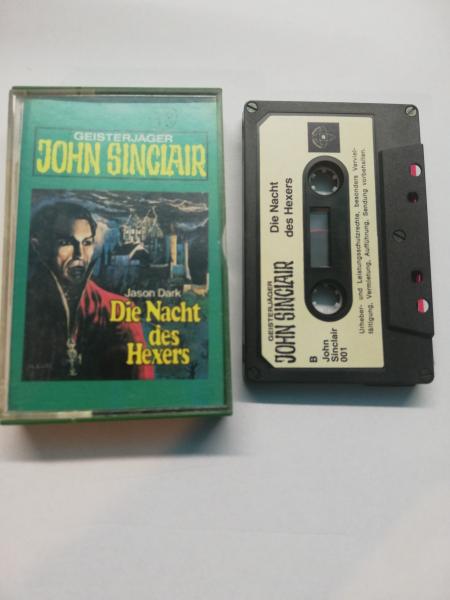 Geisterjäger John Sinclair Folge 38 Die Nacht des Hexers 5-fach Schwarz geschraubt Schwarz mit Weißen Aufkleber 001 Seitencover beschrieben
