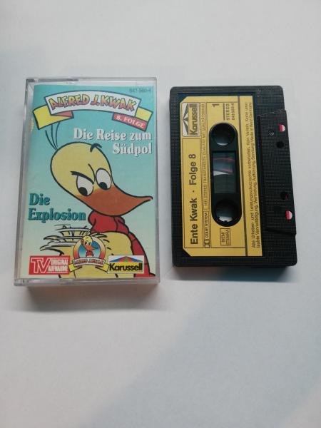 Alfred J. Kwak Folge 8 Die Reise zum Südpol/Die Explosion Schwarz mit Gelben Aufkleber 843560-4 Karussell
