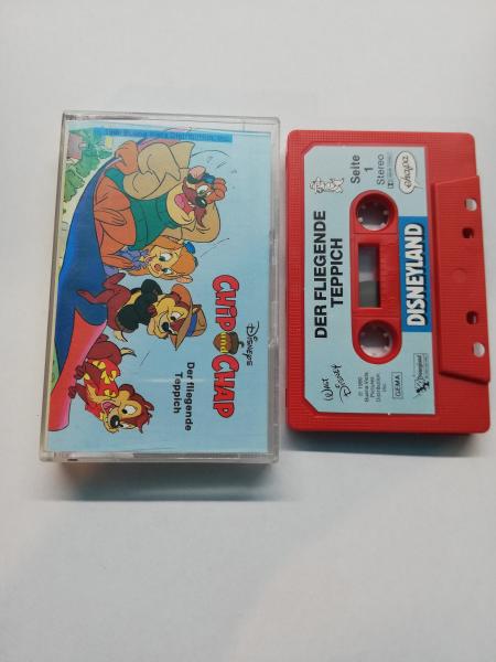 Chip und Chap Der fliegende Teppich Rot mit Blauen Aufkleber Disneyland