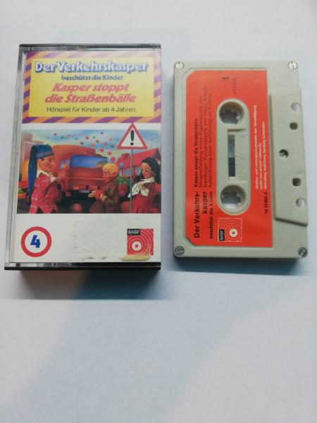 Der Verkehrskasper beschützt die Kinder Kasper stoppt die Straßenbälle 5-fach Silber geschraubt Grau mit Roten Aufkleber 10 31404-4 BASF