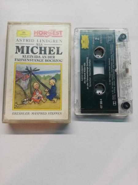 Michel Astrid Lindgren Als Michel Klein-Ida an der Fahnenstange hochzog Transparent 457560-4 Deutsche Grammophon Innencover beschrieben