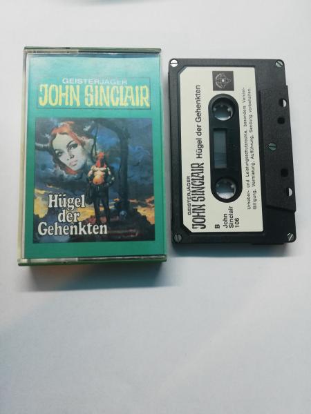 Geisterjäger John Sinclair Folge 21 Hügel der Gehenkten 5-fach Silber geschraubt Schwarz mit Weißen Aufkleber 106 Tonstudio Braun