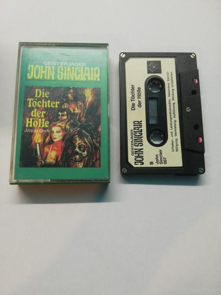 Geisterjäger John Sinclair Folge 43 Die Töchter der Hölle 5-fach Silber geschraubt Schwarz mit Weißen Aufkleber 007 Tonstudio Braun(ohne Nr. auf Frontcover)