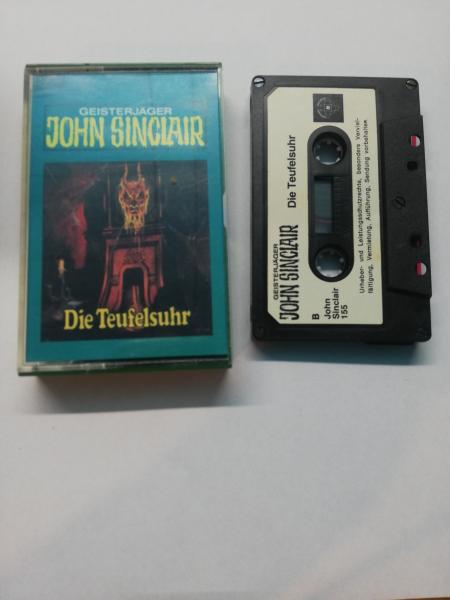 Geisterjäger John Sinclair Folge 27 Die Teufelsuhr 5-fach Schwarz geschraubt Schwarz mit Weißen Aufkleber 155 Tonstudio Braun(Nr. auf Frontcover fehlt)