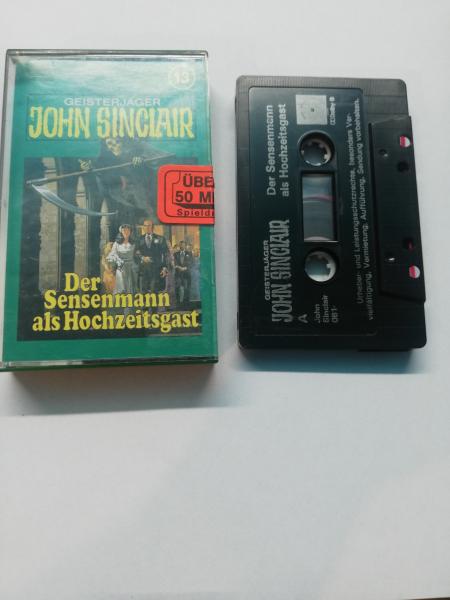 Geisterjäger John Sinclair Folge 13 Der Sensenmann als Hochzeitsgast Schwarz mit Weißen Druck 081 Tonstudio Braun