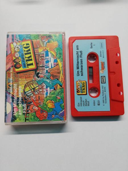 TKKG Remus Folge Um Mitternacht am schwarzen Fluß Comic-Cover Rot Blau 6864