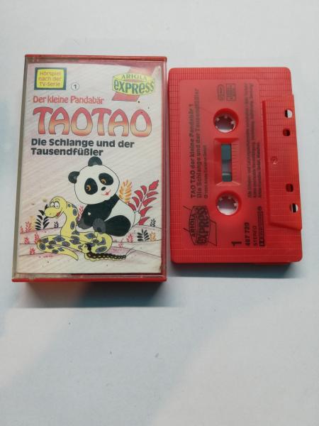 Tao Tao Der kleine Pandabär Folge 1 Die Schlange und der Tausendfüßler Rot mit Schwarzen Druck 497720-215 Ariola Express