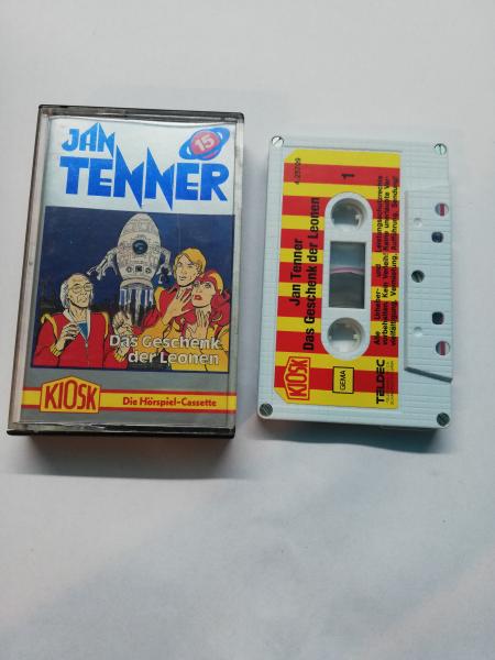 Jan Tenner Folge 15 Das Geschenk der Leonen 5-fach Silber geschraubt Weiß mit Rot Gelben Aufkleber 4.25709 CD Kiosk