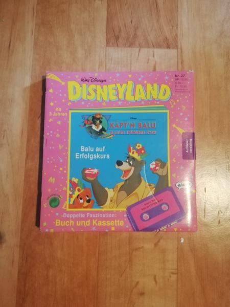 Käpt`n Balu Folge 1 und seine tollkühne Crew Doppelte Faszination Buch und Kassette Disneyland Originalverpackt EHAPA