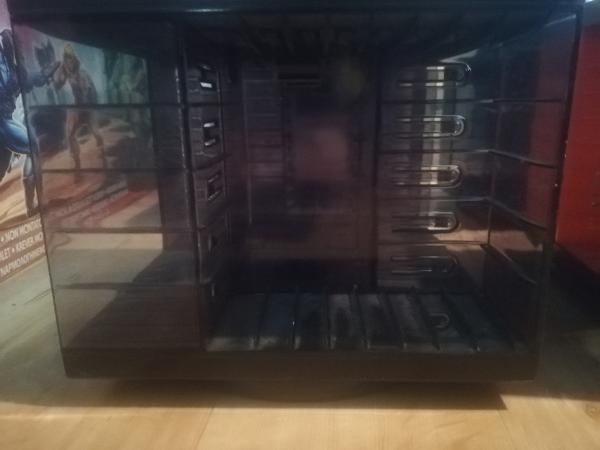 Kassetten-Rondell Würfel Box Schwarz-Transparent