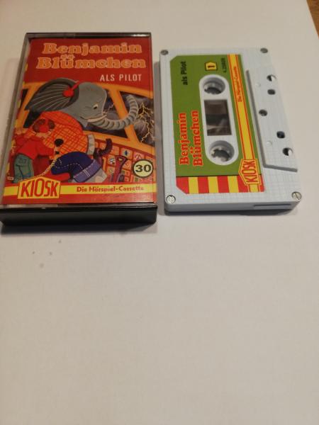 Benjamin Blümchen Folge 30 als Pilot 5-fach Silber geschraubt Weiß mit Grünen Aufkleber 4.27530/4.25609 Kiosk