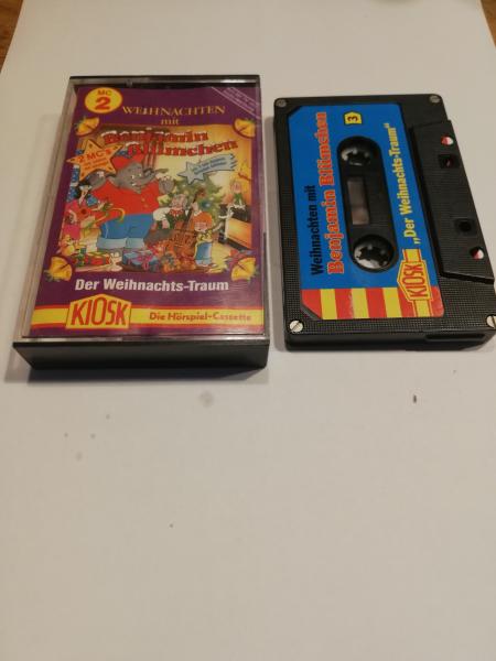 Benjamin Blümchen Weihnachten mit Benjamin Blümchen Folge 2 4-fach Silber geschraubt Schwarz mit Blauen Cover MC 1580