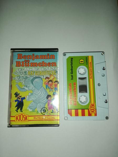 Benjamin Blümchen Folge 9 hat Geburtstag 5-fach Silber geschraubt Weiß mit Grünen Cover 4.24424 CD Kiosk