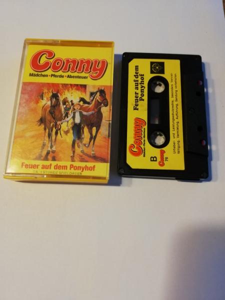 Conny Folge Feuer auf dem Ponyhof 5-fach Schwarz Geschraubt Schwarz mit Gelben Aufkleber 076 Tonstudio Braun
