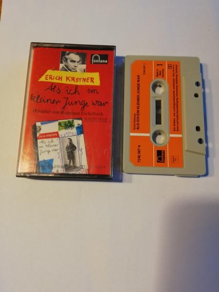 Als ich ein kleiner Junge war Erich Kästner Grau mit Orangen Aufkleber 7240597 Fontana