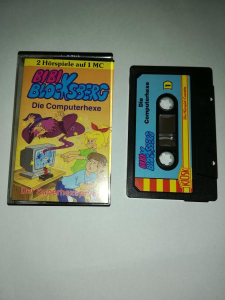 Bibi Blocksberg Doppelfolge Die Computerhexe/Der Superhexspruch Schwarz mit Blauen Aufkleber 73998 7 Club Edition Kiosk