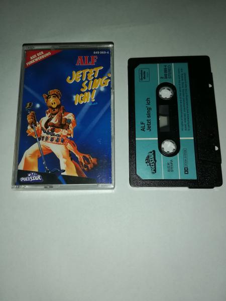 Alf Jetzt sing`ich ! Schwarz mit Blauen Aufkleber 849069-4 Polystar