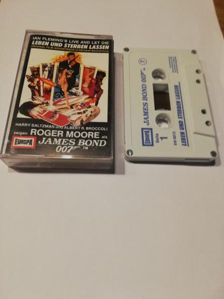 James Bond Folge 7 Leben und Sterben Lassen 4-fach Silber geschraubt Weiß mit Blauen Druck 516507.5 Europa