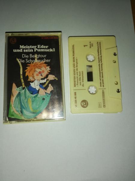 Meister Eder und sein Pumuckl Die Bergtour/Die Schatzsucher Beige mit Braunen Druck 1C228-45086 EMI Electrola