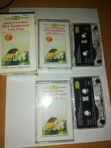 Der Zauberer von Oos Folgen 1 und 2 im Pappschuber von Lyman Frank Baum Transparent mit Weißen Druck 439631/632-4 Deutsche Grammophon