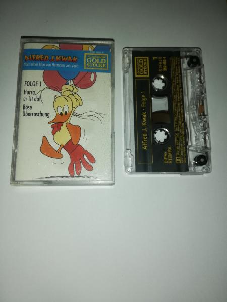 Alfred J.Kwak Folge 1 Hurra er ist da!/Böse Überraschung Transparent mit Gelben Druck Ausgewählte Goldstücke 550466-4 Karussell