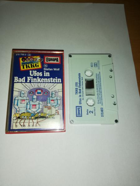 TKKG Folge 15 Ufos in Bad Finkenstein 4-fach Silber geschraubt Weiß Blau 515732.3 Europa