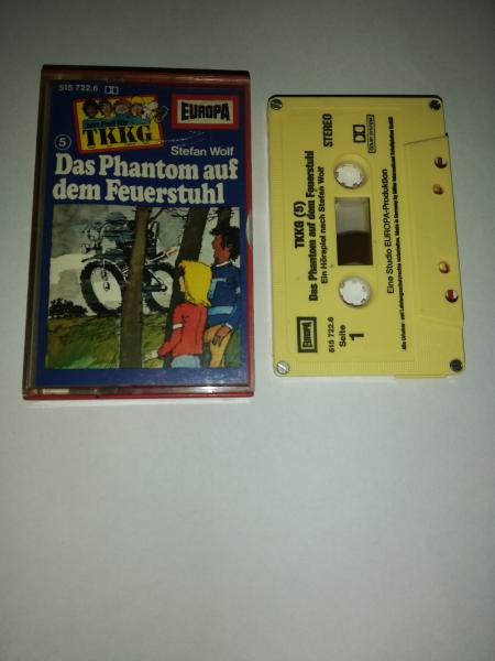 TKKG Folge 5 Das Phantom auf dem Feuerstuhl 4-fach Silber geschraubt Gelb 515722.6 Europa