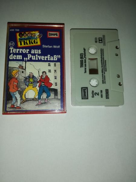 TKKG Folge 62 Terror aus dem "Pulverfaß" Grau mit Schwarzen Druck 490780 Europa