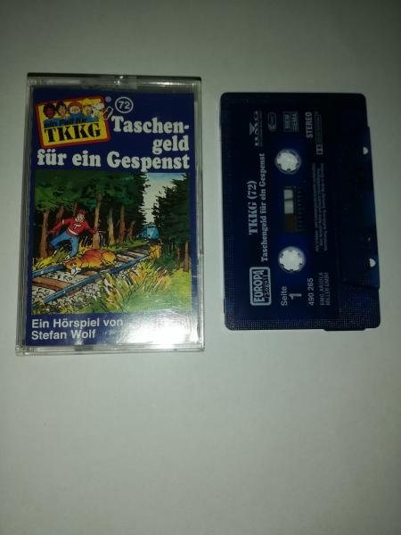 TKKG Folge 72 Taschengeld für ein Gespenst Blau mit Weißen Druck 490265 PC 209 Europa