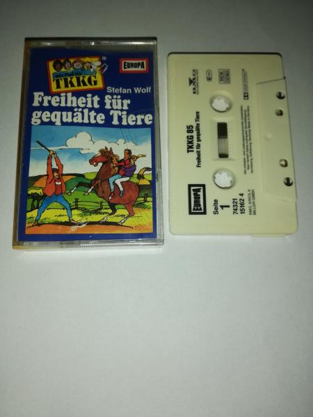 TKKG Folge 85 Freiheit für gequälte Tiere Weiß mit Schwarzen Druck 7432115162 4 PC 209 Europa