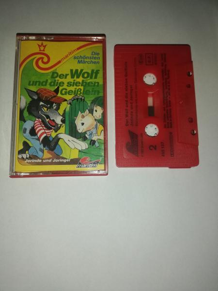 Der Wolf und die sieben Geißlein Rot mit Schwarzen Druck 495137-211 Maritim