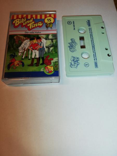 Bibi und Tina Folge 15 Der rote Hahn Weiß mit Blauen Druck 4.27115 Kiddinx
