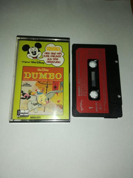 Hallo, hier sind wir Eure Freunde aus dem Disneyland Dumbo Schwarz mit Roten Aufkleber 0656.524 Disneyland