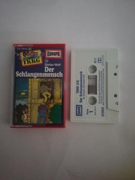 TKKG Folge 14 Der Schlangenmensch Weiß mit Blauen Druck 515731.5 Europa