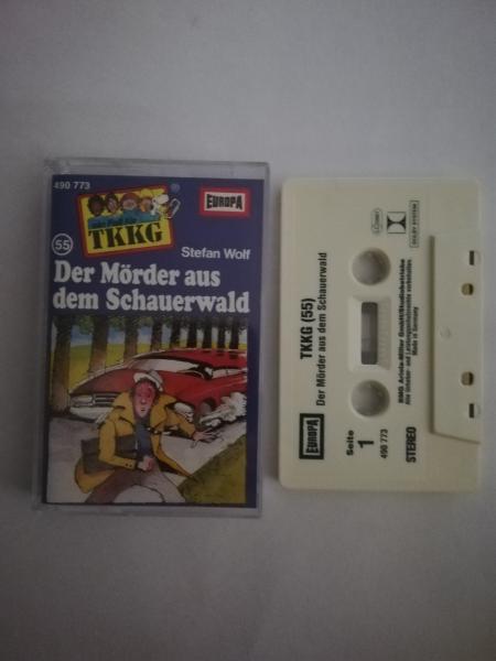 TKKG Folge 55 Der Mörder aus dem Schauerwald Weiß mit Schwarzen Druck 490773 -209 Europa