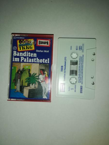TKKG Folge 27 Banditen im Palasthotel Weiß mit Blauen Druck 515806.0 Europa