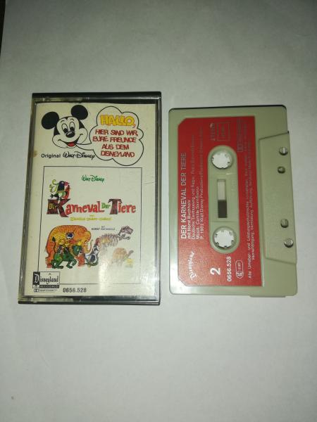 Hallo, hier sind wir Eure Freunde aus dem Disneyland Karneval der Tiere Grau mit Roten Aufkleber 0656.528 Disneyland