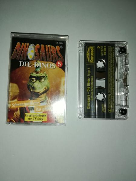 Dinosaurs Folge 5 Schwanzprobleme/Das goldene Horn Transparent 519466-4 Karussell(Innencover mininal beschrieben)