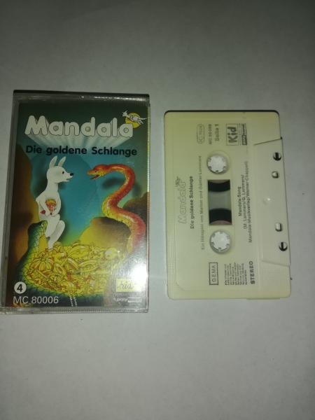 Mandala das weiße Känguruh Folge 4 Die Goldene Schlange Weiß mit Schwarzen Druck MC 80006 Kid Polyband