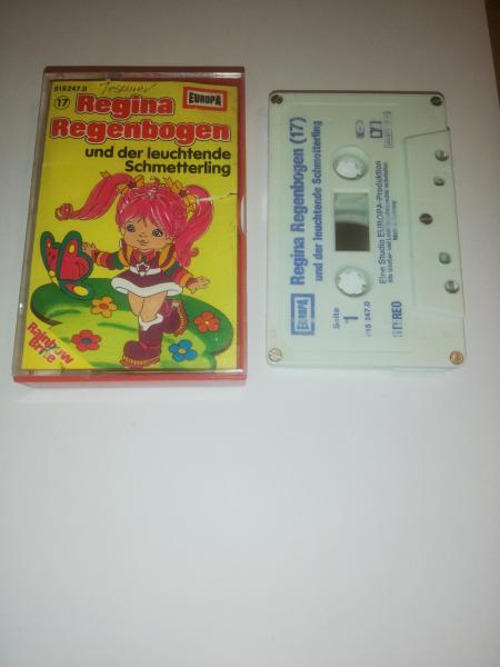 Regina Regenbogen Folge 17 und der leuchtende Schmetterling Weiß Blau 515247.0 Europa(Frontcover und Innencover leicht beschrieben und leicht eingerissen)