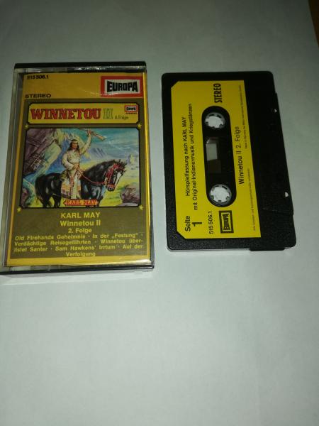 Winnetou 2 Folge 2 Schwarz  mit Hellgelben Aufkleber 515506.1 Europa(Innencover beschrieben)