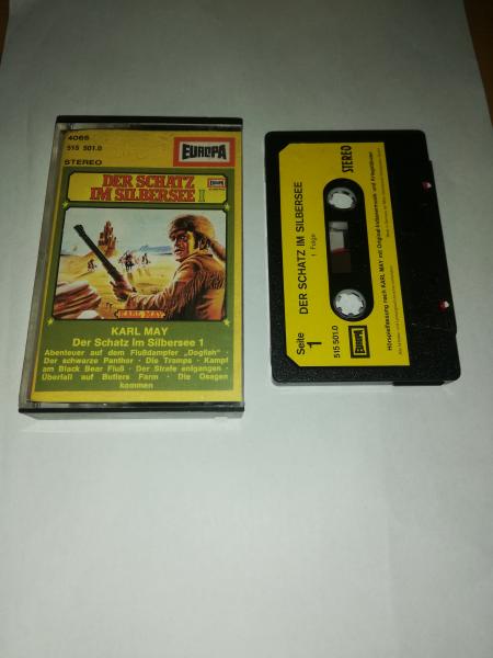 Der Schatz im Silbersee 1 Schwarz mit Hellgelben Aufkleber 4065/ 515501.0 Europa(Innencover beschrieben)