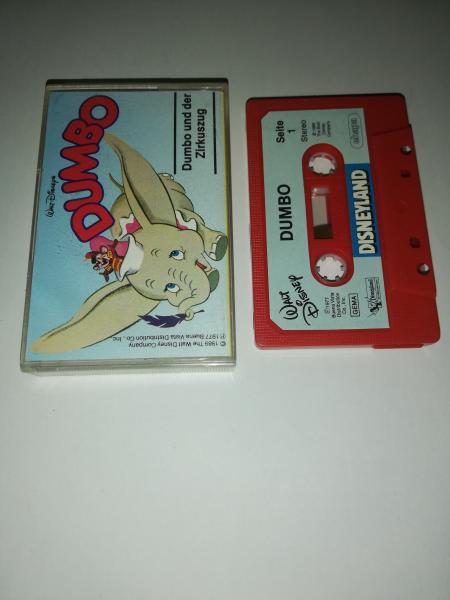 Dumbo und der Zirkuszug Rot mit Blauen Aufkleber Walt Disney